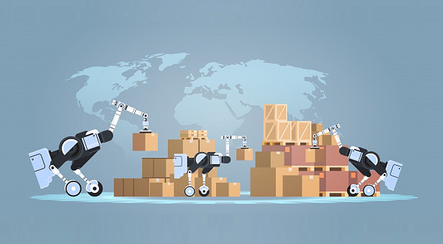 Robôs em logística